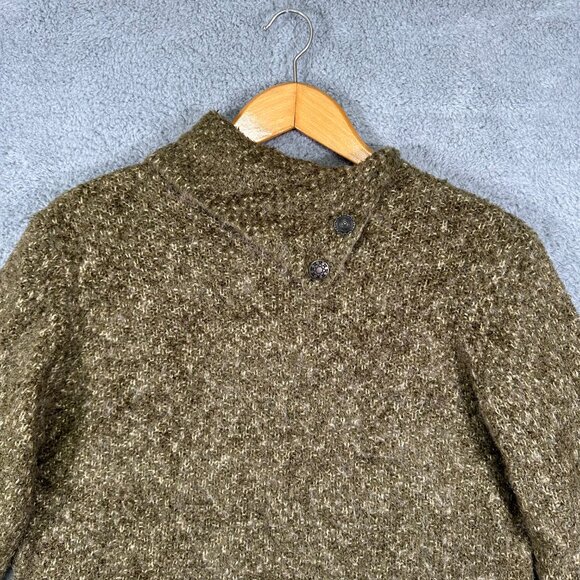 Christopher & Banks Sweater Green Cable Knit Women’s Size XL Soft - Picture 3 of 11